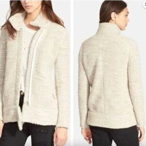 IRO Ajuma Sweater - Tan Heavy Knit Zip Up Size‎ 40